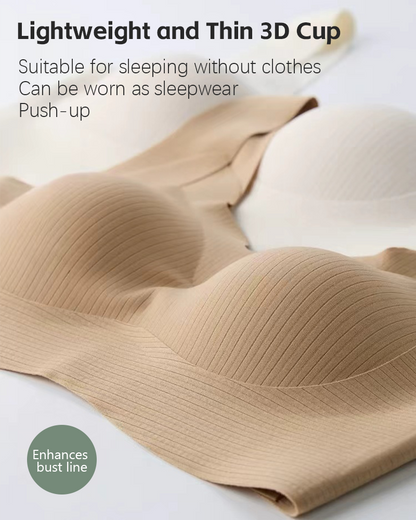 Women's V-neck wireless comfortable and breathable vest bra