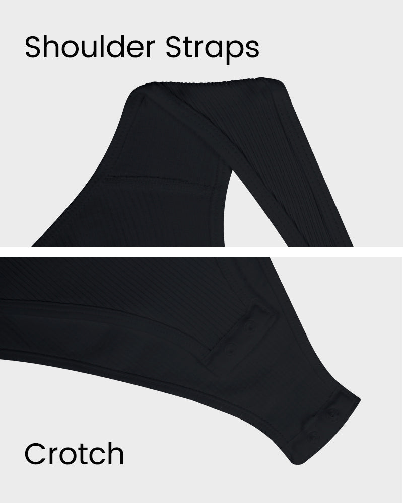 Sleeveless knit ribbed tummy tuck undershirt bodysuit