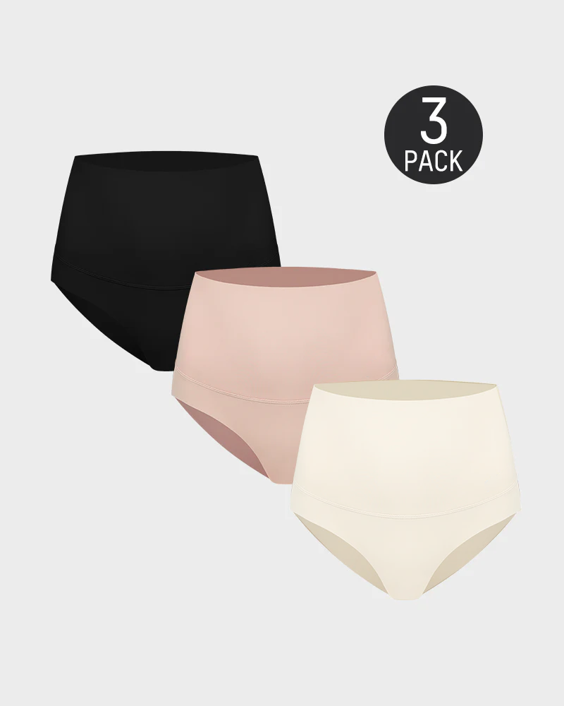 3-Pack High Waisted Tummy Control Briefs