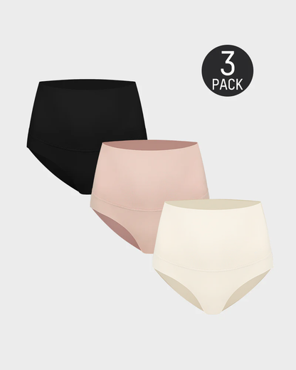 3-Pack High Waisted Tummy Control Briefs