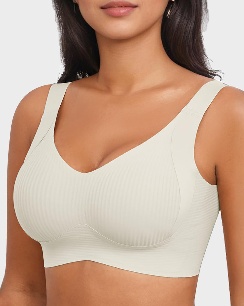 Women's Adjustable Non-Steel Ring Thin Lined Comfort Bra