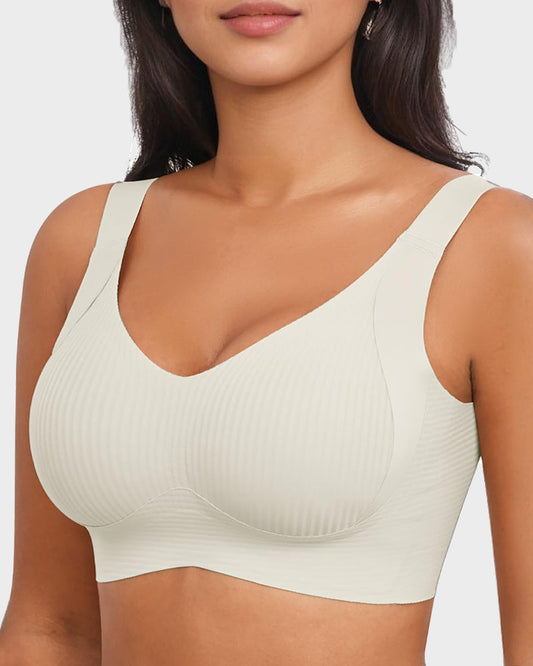 Women's Adjustable Non-Steel Ring Thin Lined Comfort Bra