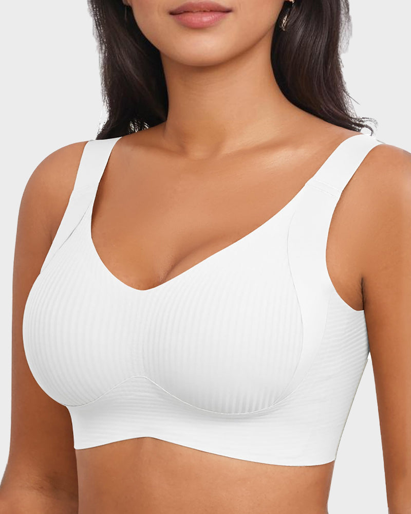 Women's Adjustable Non-Steel Ring Thin Lined Comfort Bra
