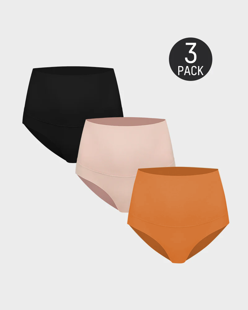 3-Pack High Waisted Tummy Control Briefs