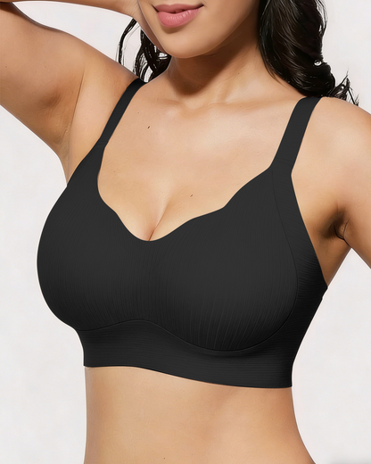 Women's V-neck wireless comfortable and breathable vest bra