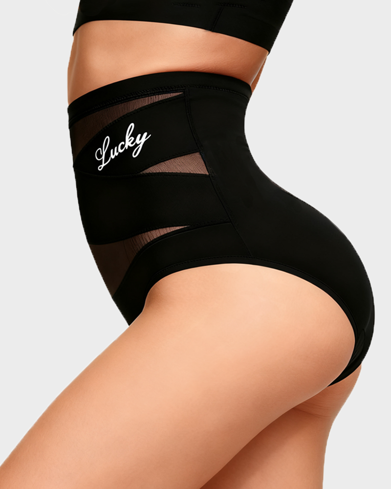 High Waisted Tummy Crossover Seamless Shapewear Pants