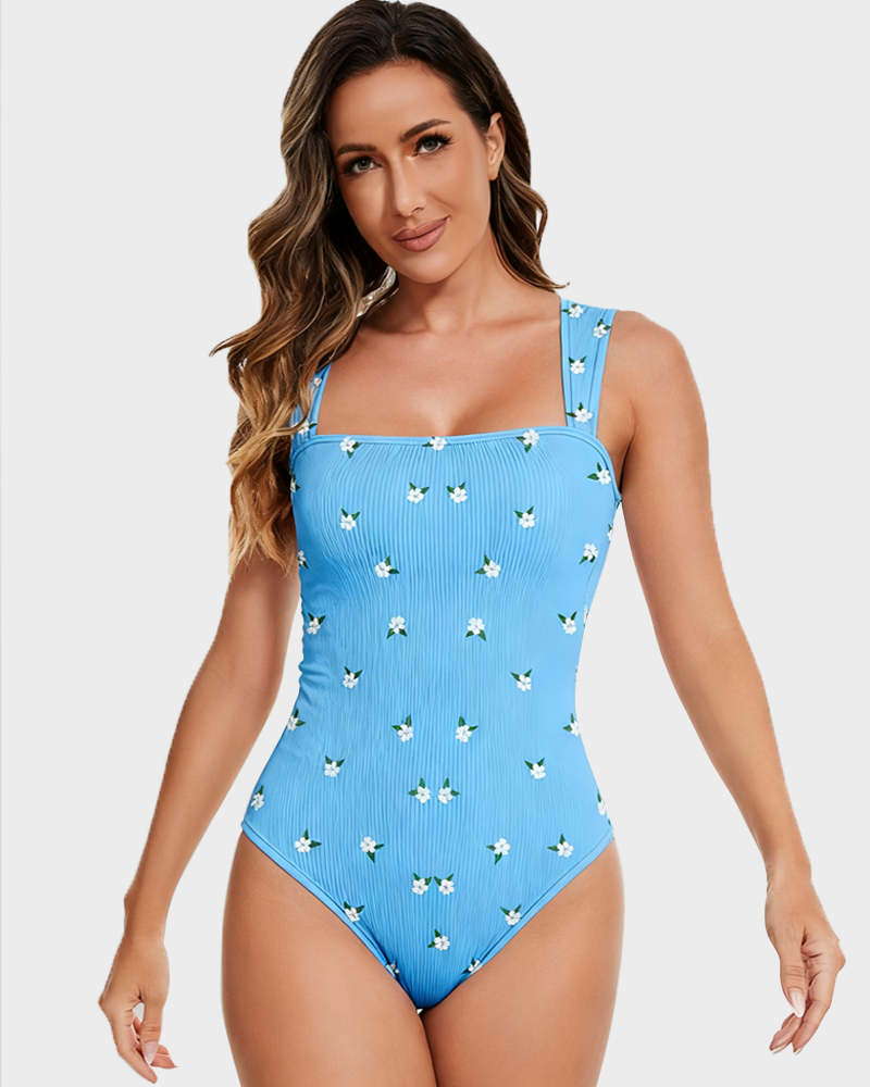 Sleeveless knit ribbed tummy tuck undershirt bodysuit