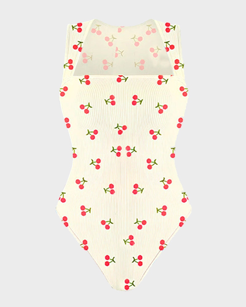 Sleeveless knit ribbed tummy tuck undershirt bodysuit