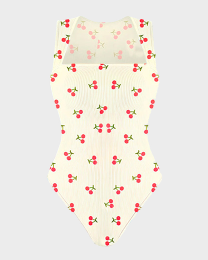 Sleeveless knit ribbed tummy tuck undershirt bodysuit