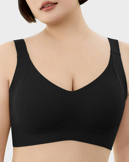 Women's Adjustable Non-Steel Ring Thin Lined Comfort Bra