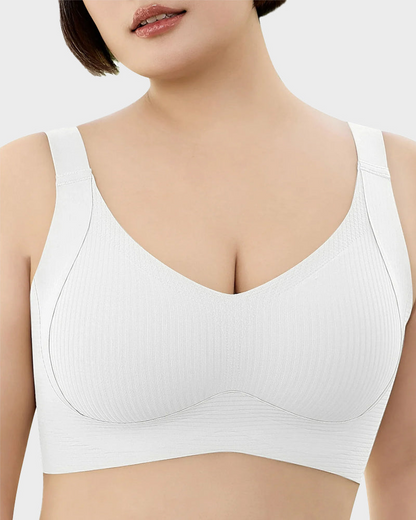 Women's Adjustable Non-Steel Ring Thin Lined Comfort Bra
