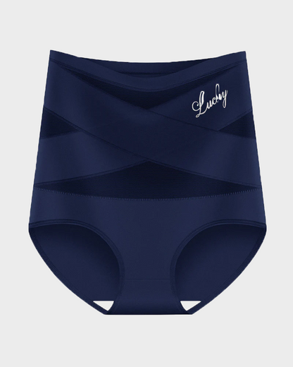 High Waisted Tummy Crossover Seamless Shapewear Pants