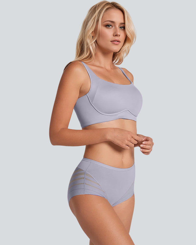 High Elasticity Seamless Tummy Tuck Breathable Midriff Panties