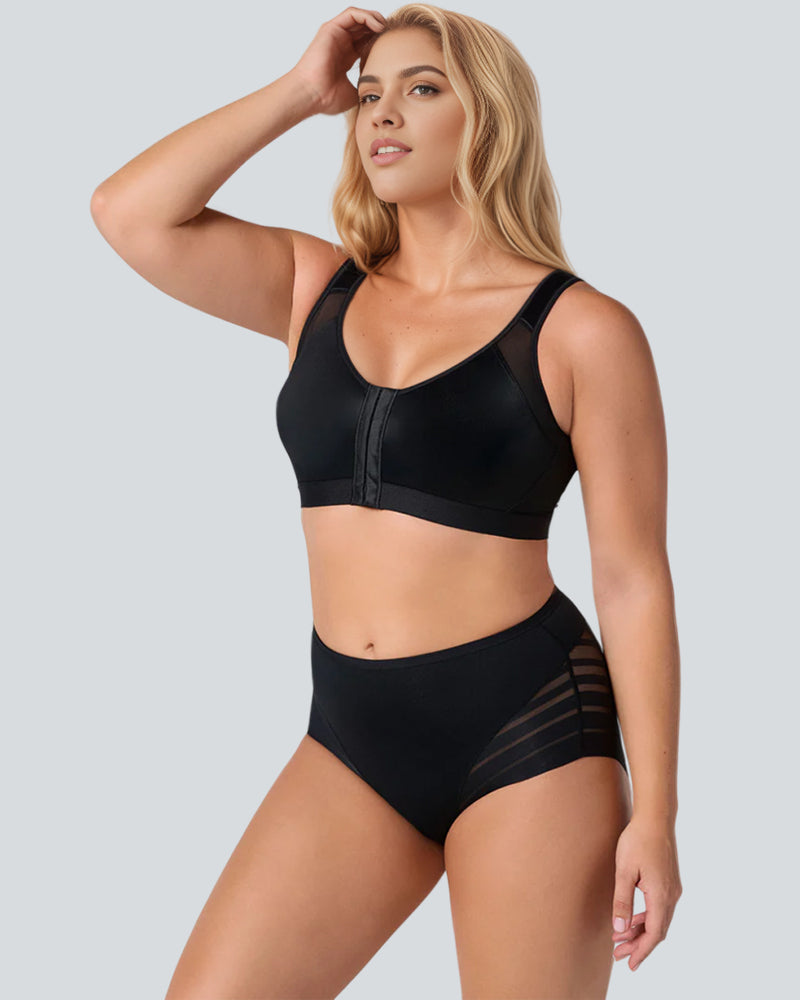 High Elasticity Seamless Tummy Tuck Breathable Midriff Panties