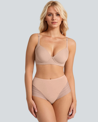 High Elasticity Seamless Tummy Tuck Breathable Midriff Panties