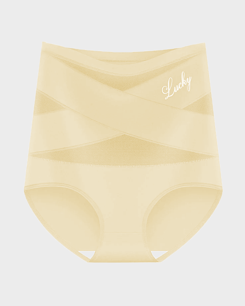 High Waisted Tummy Crossover Seamless Shapewear Pants