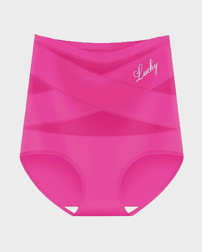 High Waisted Tummy Crossover Seamless Shapewear Pants